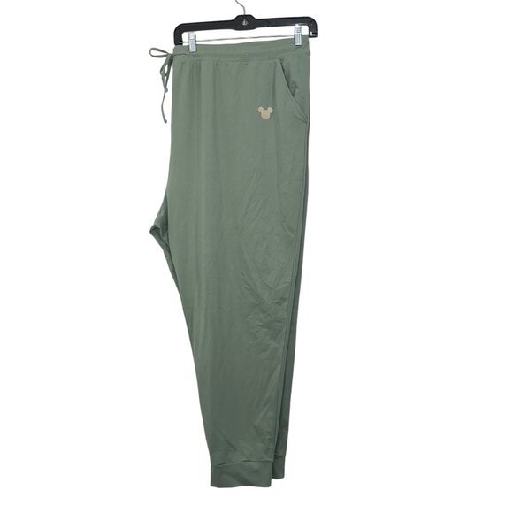 Disney Sage Green Loungewear Set SZ 3X With Mickey Mouse Logo Soft Comfortable - Picture 9 of 14